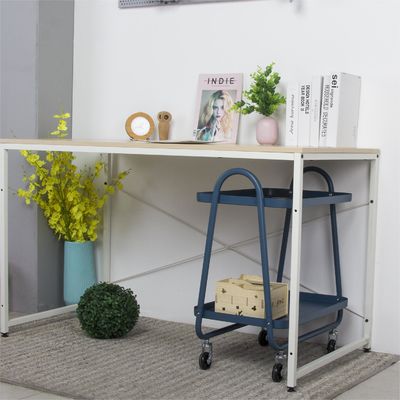 Wooden Surface Northern Europe Style Metal Computer Table Shelf Desk for Home Product