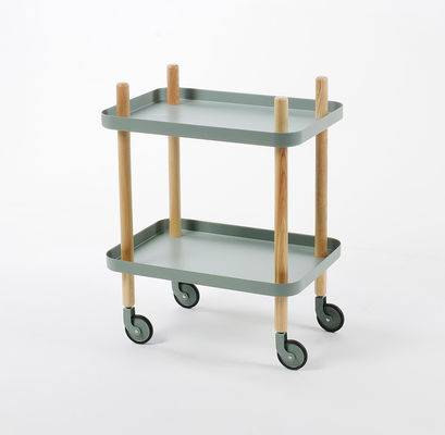 Foldable Modern Style Small Trolley Bedside Coffee Table for Nordic Living Room