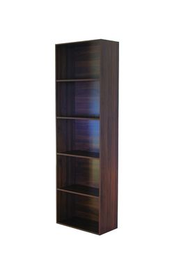 Wooden Layered Storage Shelf for Desktop Organization in Home or Office Space