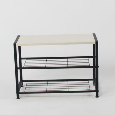 Home Office Furniture Metal Shoe Rack with Customized Color and Organizer Pocket