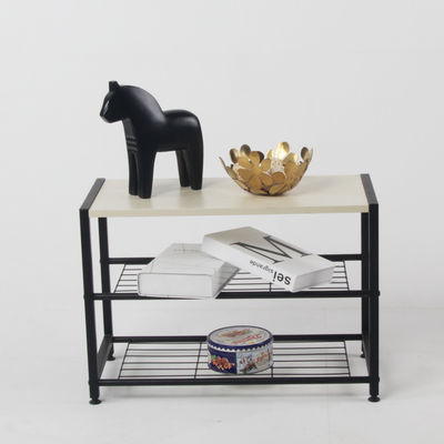 Home Office Furniture Metal Shoe Rack with Customized Color and Organizer Pocket