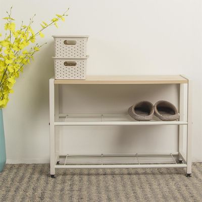 Home Office Furniture Metal Shoe Rack with Customized Color and Organizer Pocket