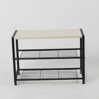 Home Office Furniture Metal Shoe Rack with Customized Color and Organizer Pocket