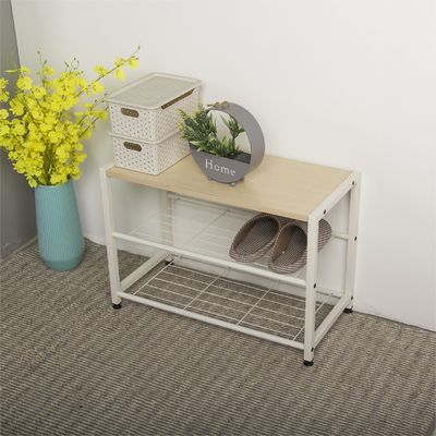 Home Office Furniture Metal Shoe Rack with Customized Color and Organizer Pocket