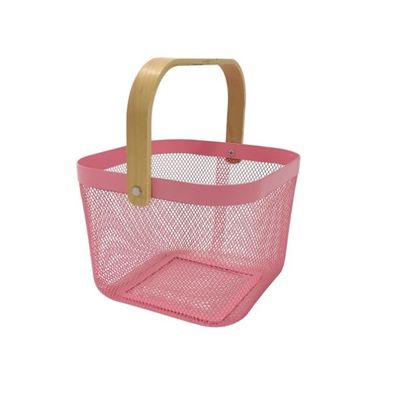 Modern Design Storage Solution Powder Coated Mesh Fruit Basket for Home Storage