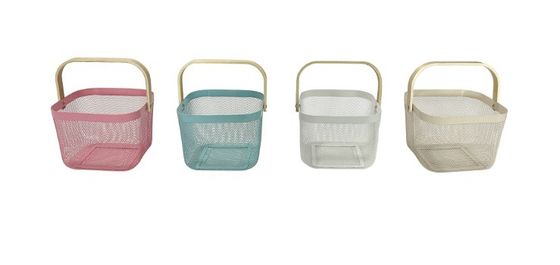 Modern Design Storage Solution Powder Coated Mesh Fruit Basket for Home Storage