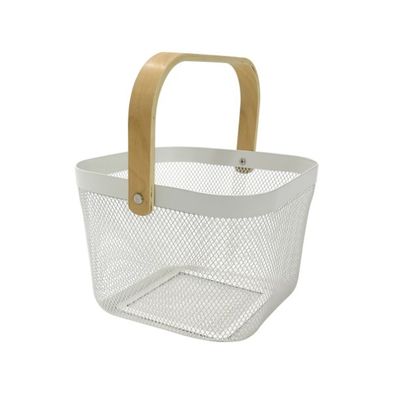 Modern Design Storage Solution Powder Coated Mesh Fruit Basket for Home Storage