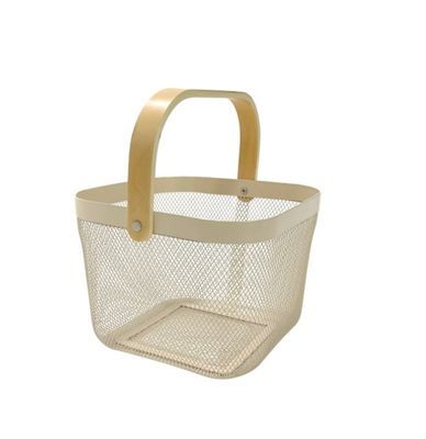 Modern Design Storage Solution Powder Coated Mesh Fruit Basket for Home Storage