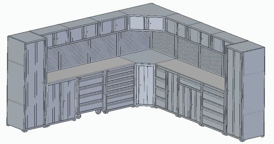 Cold Rolled Steel Multi-functional Combination Tool Cabinets for Workshop and Garage