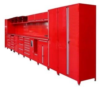 Garage Workstation Modular Steel Tool Cabinet with Locking System and Multiple Drawers