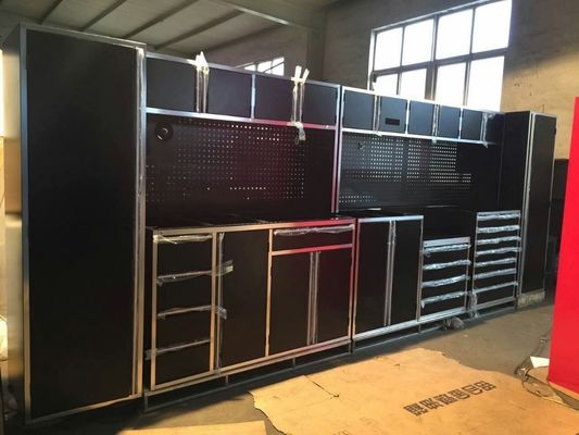 Acceptable OEM ODM Silver Rolling Storage Cabinets for Customizable Garage Workshop