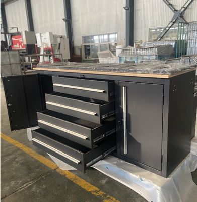 Heavy Duty Garage Tool Chest on Wheels with Metal Drawers and Optional Cabinet