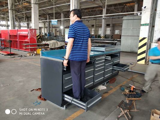 Iron Rolling Tool Chest and Full Storage Cabinet for Organized Garage Organization