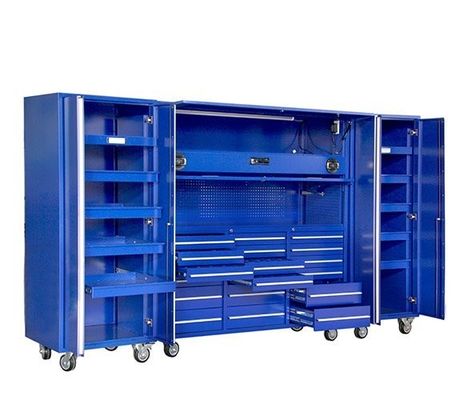 Customized Support Type Cold Rolled Steel Garage Tool Cabinet with Drawers and Toolbox