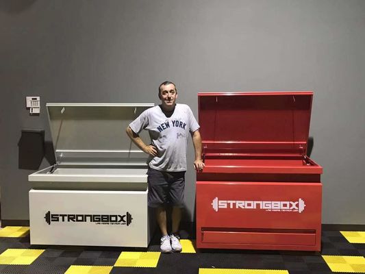 LS-JB-48 Pit Box Tool Cabinet with Customized Color and Brown Drawers Large