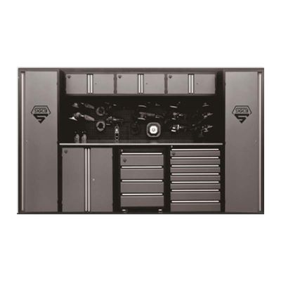 Brown Garage Store Tools Mechanic Tool Chest with Wheels and Secure Locking Mechanism