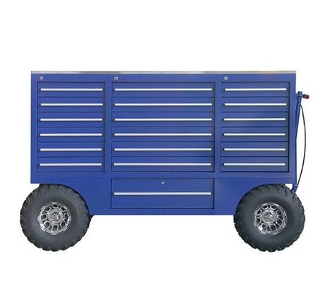 Tool Chest Pit Carts Trolley Tool Box Empty Workshop Cabinet with Customized Support