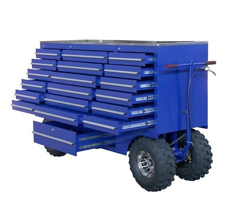 Tool Chest Pit Carts Trolley Tool Box Empty Workshop Cabinet with Customized Support