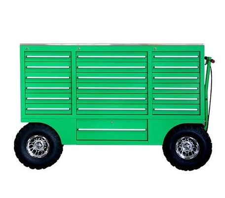 Tool Chest Pit Carts Trolley Tool Box Empty Workshop Cabinet with Customized Support