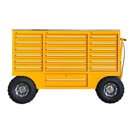 Tool Chest Pit Carts Trolley Tool Box Empty Workshop Cabinet with Customized Support