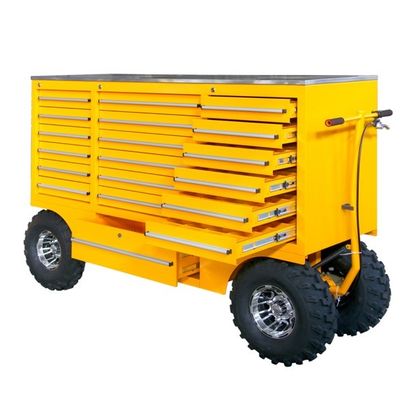 Tool Chest Pit Carts Trolley Tool Box Empty Workshop Cabinet with Customized Support