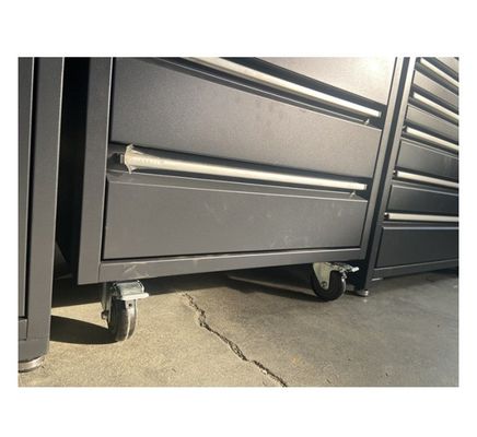 Heavy Duty 7 Drawers Tool Box Workshop Roller Tool Set Box for Brown Color Combination