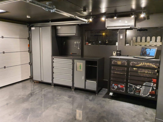 LS-GA008 Garage Tool Cabinet 1.0mm 1.2mm 1.5mm with Optional Casters and ODM Support