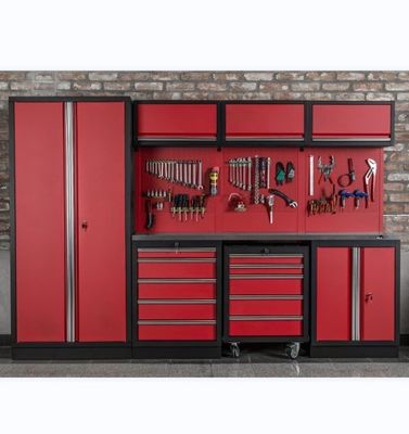 Garage Tool Cabinet 1.0mm 1.2mm 1.5mm Optional Casters and Customized Support for OEM