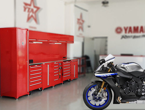 Functional Rolling Tool Box Cabinet for Efficiently Organizing Tools in Garage Store