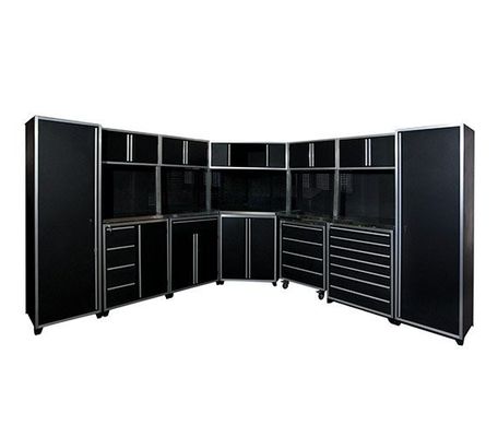 Workbench Garage Cabinets Storage Set with Customized Support and Power Coated Finish