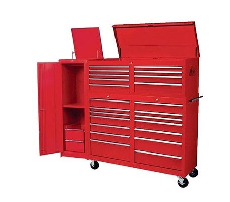 Efficiently Store Your Tools with our Brown Tool Chest on Wheels and Storage System