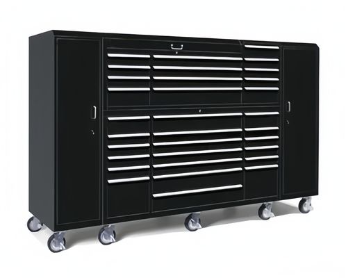 Garage Tool Storage Cabinets with Cold Rolled Steel and Customized Functionality