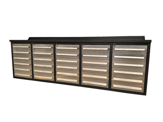 Garage Workshop Tool Chest Cabinet Heavy Duty Tool Cabinet with Workbench and Drawer