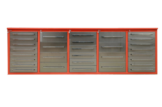 OEM ODM Acceptable Heavy Duty Metal 30 Drawer Workbench Tool Cabinet with Aluminum Handle