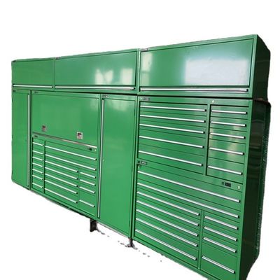 Garage Store Tools Rolling Tool Box with Aluminum Handle and Power Outlets in Brown