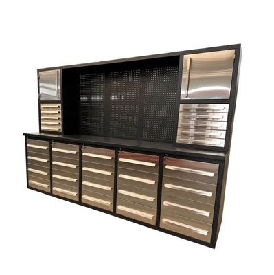 Garage Workshop Tool Storage Cabinet with Heavy Duty Workbench and Tool Organization