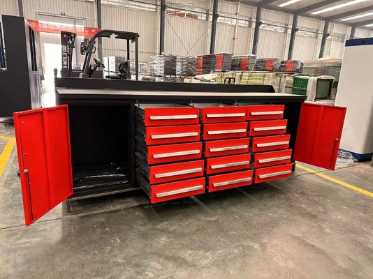 15-Drawer Cold Rolled Steel Tool Cabinet for Workshop Organization in Car Repair Garage