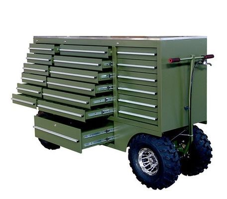 Customized Support Professional Hand Carts Trolleys with Wheels and Optional Drawer Mat