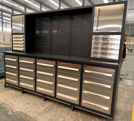 Streamline Your Workplace with this Professional Modular Garage Workbench and Storage