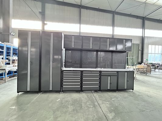 Cold Rolled Steel Garage Workstation Tool Cabinet with Drawers and Modular Workbench