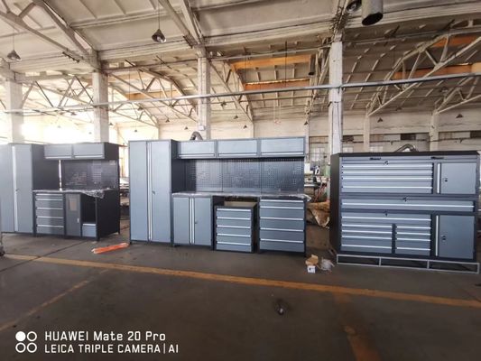Brown Heavy Duty Metal Tool Cabinet for Storage of Spare Tools and Parts in Workshop
