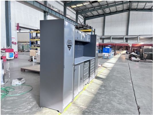 Garage Store Tools Silver Steel Drawer Tool Cabinet with Customized Color Combination