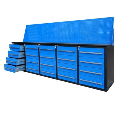 Multi-function Repair Tool Cabinet Workbench with Power Coated Finish and Back Support