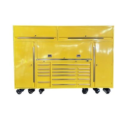72 Inch Mobile Machine Tool Cabinet with Side Locker Customized Support and Competitive