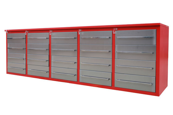 Organized Workshop Workbench 72 Inch 20 Drawer Tool Box Cabinet for Parts Box Storage