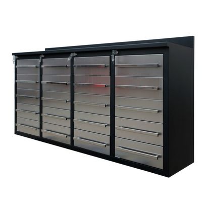 Workshop Workbench Rolling Tool Box Set with Glowing Table Top and Cold Rolled Steel