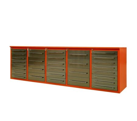 Industrial Workshop Equipment Tool Sorage Cabinet with Multi Drawers and Pegboard
