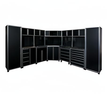 Workshop Organization Large Modular Garage Tool Cabinet with Pegboard and OEM Support