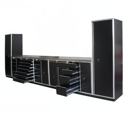 Workshop Organization Large Modular Garage Tool Cabinet with Pegboard and OEM Support