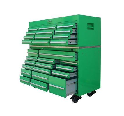 Workshop Workstation 16 Drawer Rolling Tool Chest with Casters and Customized Support
